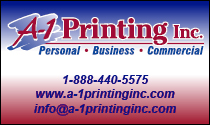 advertisement for A-1 Printing