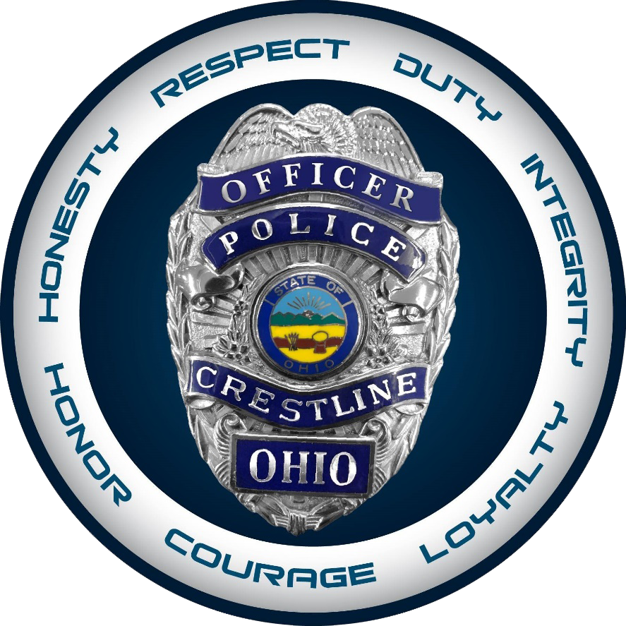 Crestline Ohio Police Badge logo